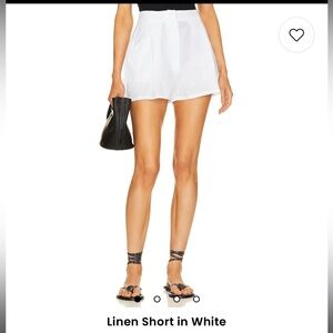 Axae Linen White Shorts Size 1